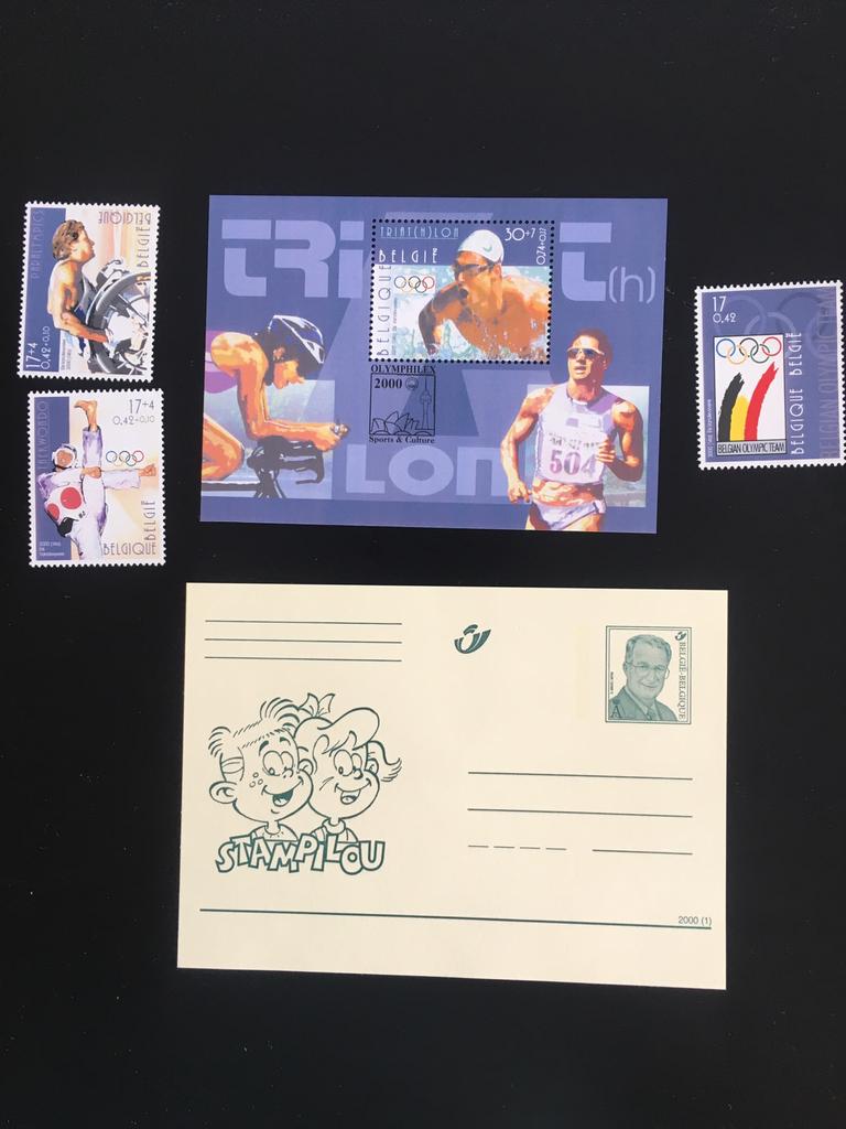 Timbres belges, Jeux Olympiques 2000, Sydney, Timbres & Monnaies, Enlèvement ou Envoi