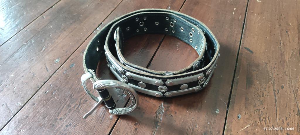Vintage leren riem, Ophalen of Verzenden