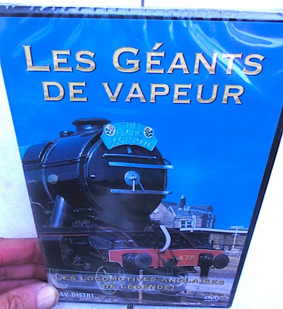 Les Géants de Vapeur - Film - Stoomlocomotieven in kleur, Verzamelen, Spoorwegen en Tram, Nieuw, Overige soorten, Overige typen
