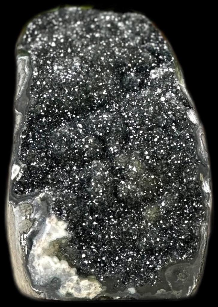 Amethyst Zwart Geode Brok Edelsteen Amethist, Verzenden