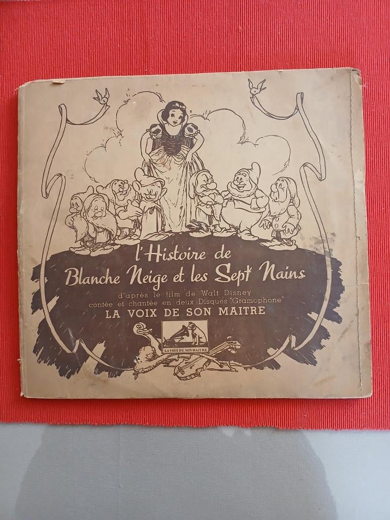L'Histoire de Blanche Neige et les Sept Nains 78T grammofoon, Ophalen, Gebruikt