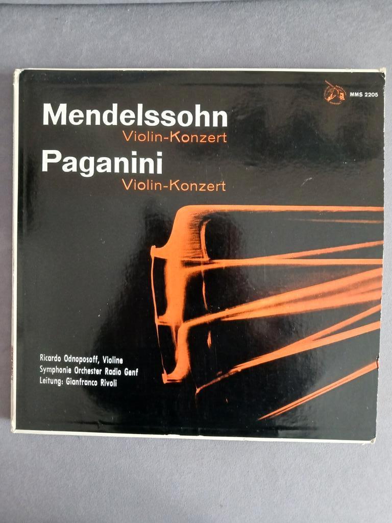 Langspeelplaat Violin-Kozert van Mendelssohn en Paganini, Ophalen of Verzenden, Gebruikt
