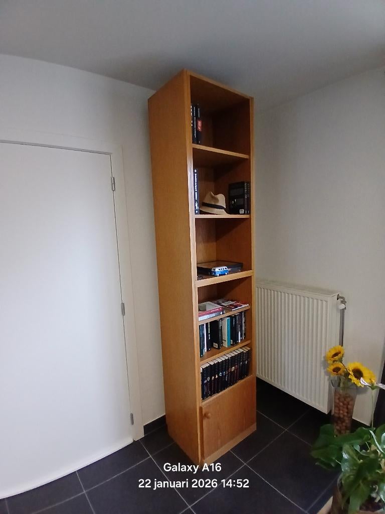 Boekenkast, Huis en Inrichting, Kasten | Boekenkasten, Ophalen, Gebruikt, 200 cm of meer, Eikenhout