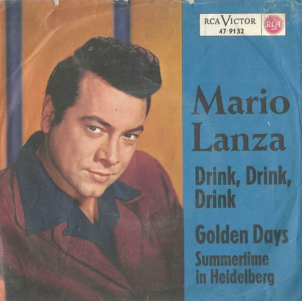 Mario Lanza – Drink, drink, drink - Single, Enlèvement ou Envoi, Utilisé, Musique de films et Bande son