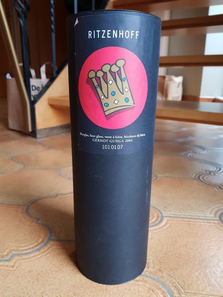 Ritzenhoff bierglas Gernot Gunga 2004 Nieuw, Verzamelen, Ophalen of Verzenden, Nieuw, Bierglas