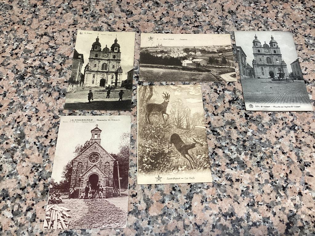 Lot van 5 oude postkaarten SAINT-HUBERT, Ophalen of Verzenden, 1920 tot 1940, Gelopen, Luxemburg