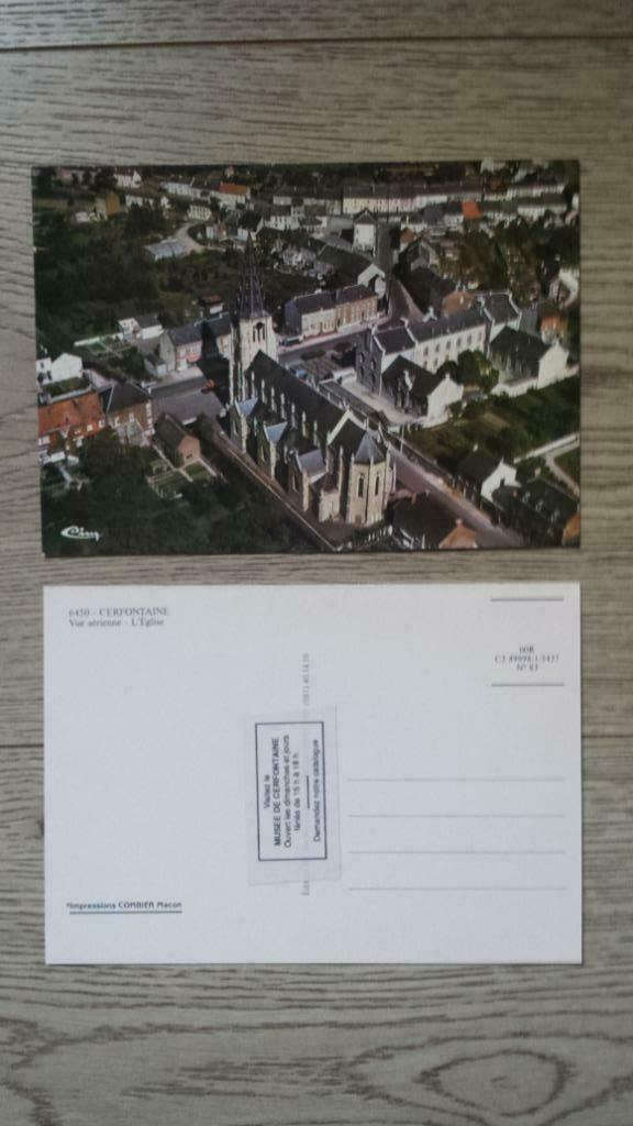 Cerfontaine - Vue aérienne - L'église, Ophalen of Verzenden, Ongelopen, Waals-Brabant