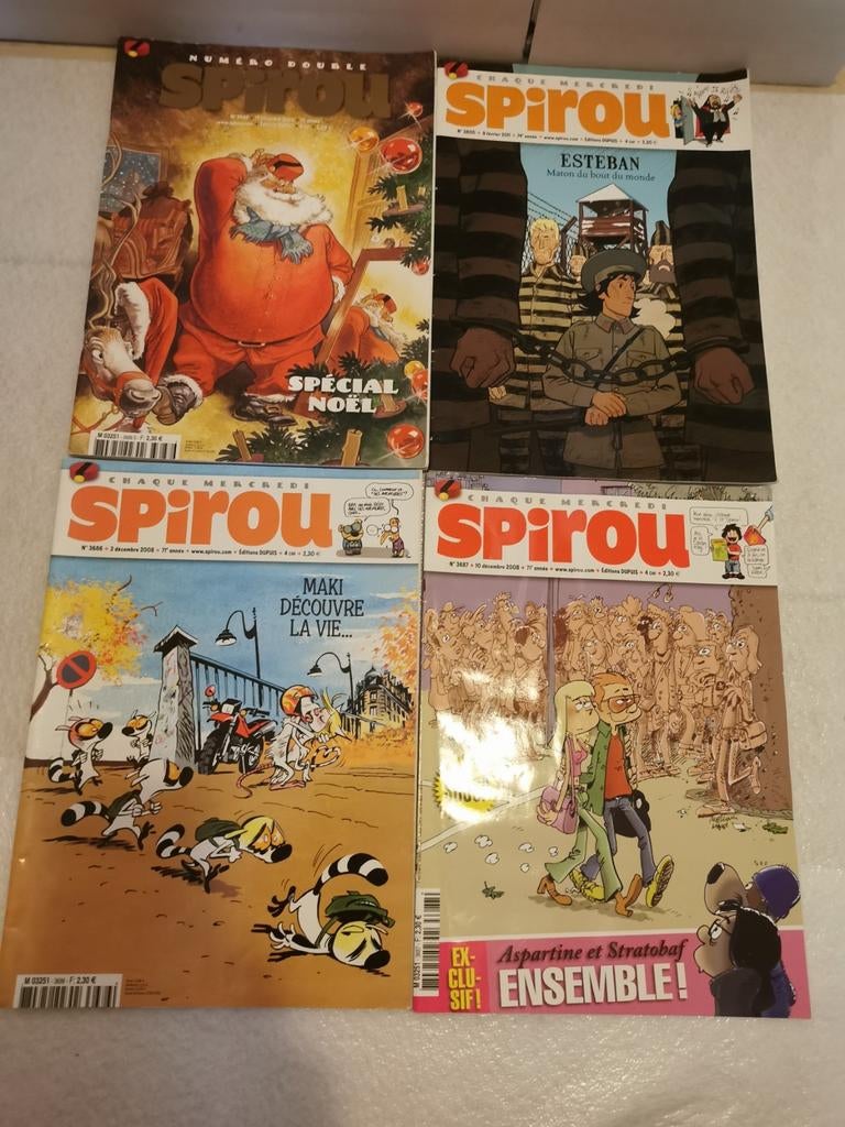 4 Magazines Spirou (3 de 2008 et 1 de 2011), Enlèvement ou Envoi