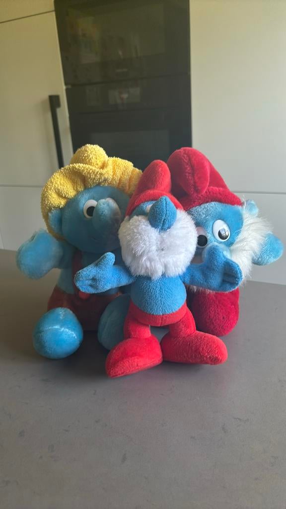 Smurfen 3 stuks, Kinderen en Baby's, Speelgoed | Knuffels en Pluche, Ophalen of Verzenden, Zo goed als nieuw