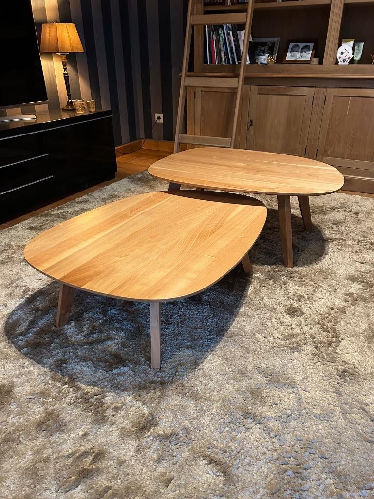 Design Salontafels set van Rolf Benz, Huis en Inrichting, Gebruikt, 50 tot 100 cm, 50 tot 100 cm, Overige vormen