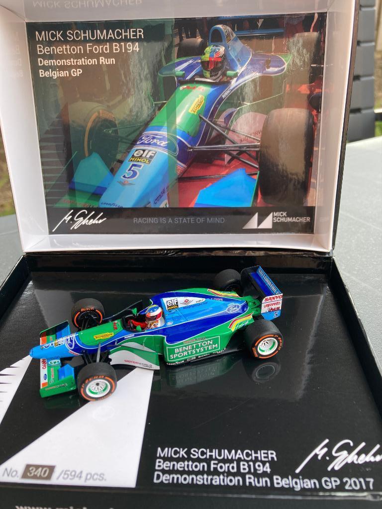 Mick Schumacher 1:43 2017 Demo run Spa Belgium 2017 594pcs, Collections, Marques automobiles, Motos & Formules 1, Neuf, ForTwo