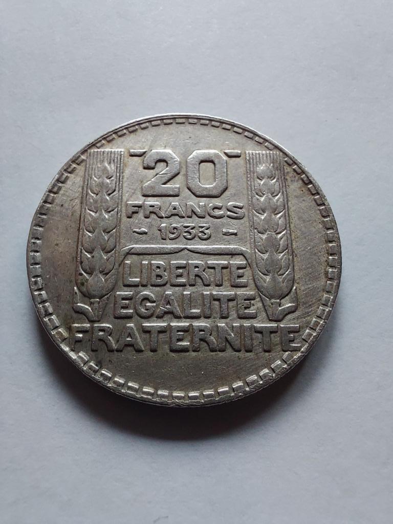 Pièce de 20 Francs Argent Turin France, Enlèvement, France, Argent
