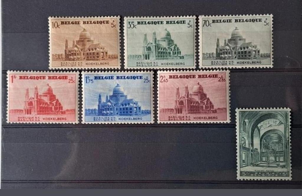 Belgique OBP 471-477 ** 1938, Timbres & Monnaies, Enlèvement ou Envoi, Non oblitéré, Neuf