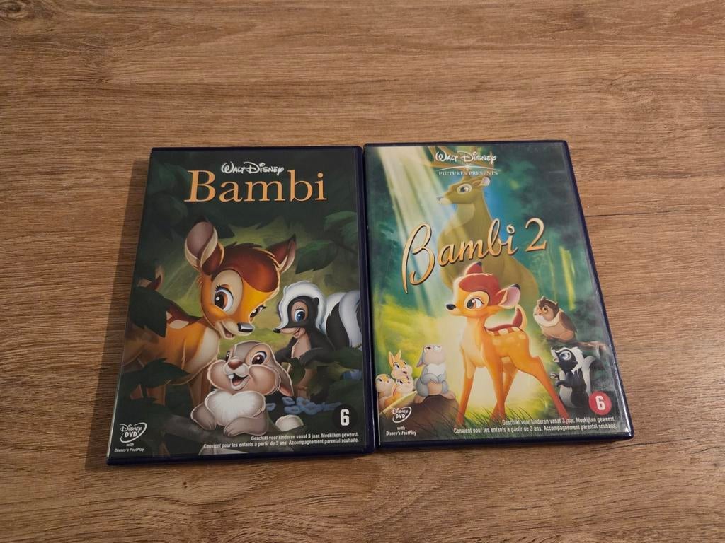 Bambi 1 en 2 van Disney, Ophalen of Verzenden, Zo goed als nieuw