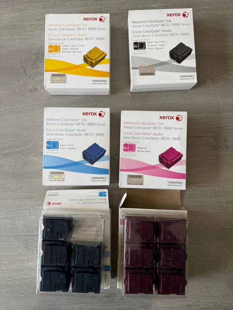Xerox ColorQube 8870/8880 series, encre solide, Ophalen of Verzenden, Zo goed als nieuw, Cartridge, Xerox