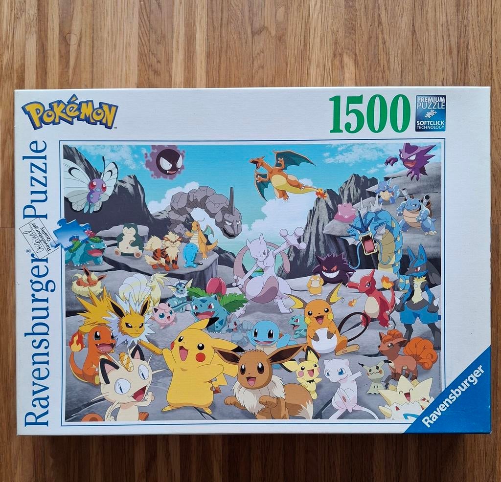 Pokemon Puzzel 1500, Ophalen of Verzenden, Zo goed als nieuw, Legpuzzel