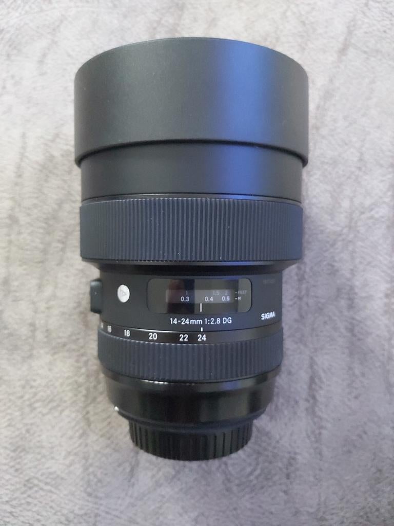Sigma 14-24mm 2.8 DG A (Canon EF), als nieuw , Ophalen of Verzenden, Zo goed als nieuw, Groothoeklens, Zoom