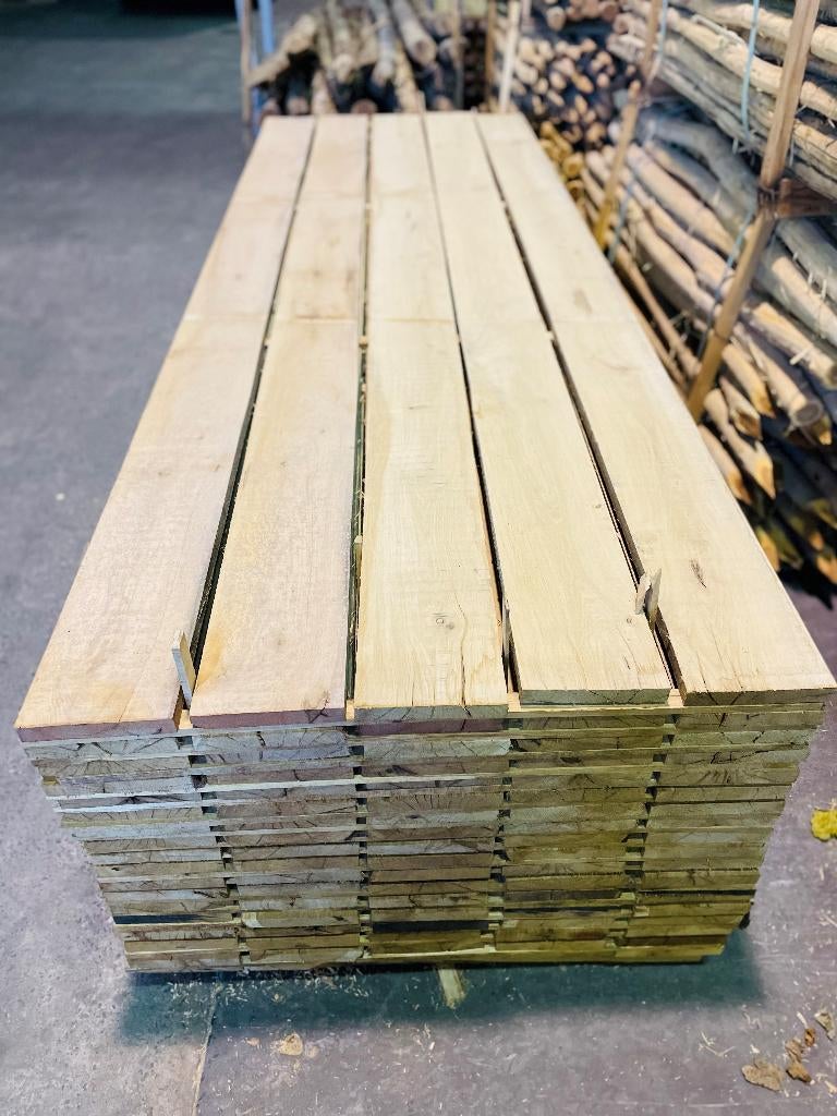 ACTIE ! Eiken planken fijnbezaagd 27x200mm / 300cm, 25 tot 50 mm, Eiken, Nieuw, Ophalen of Verzenden