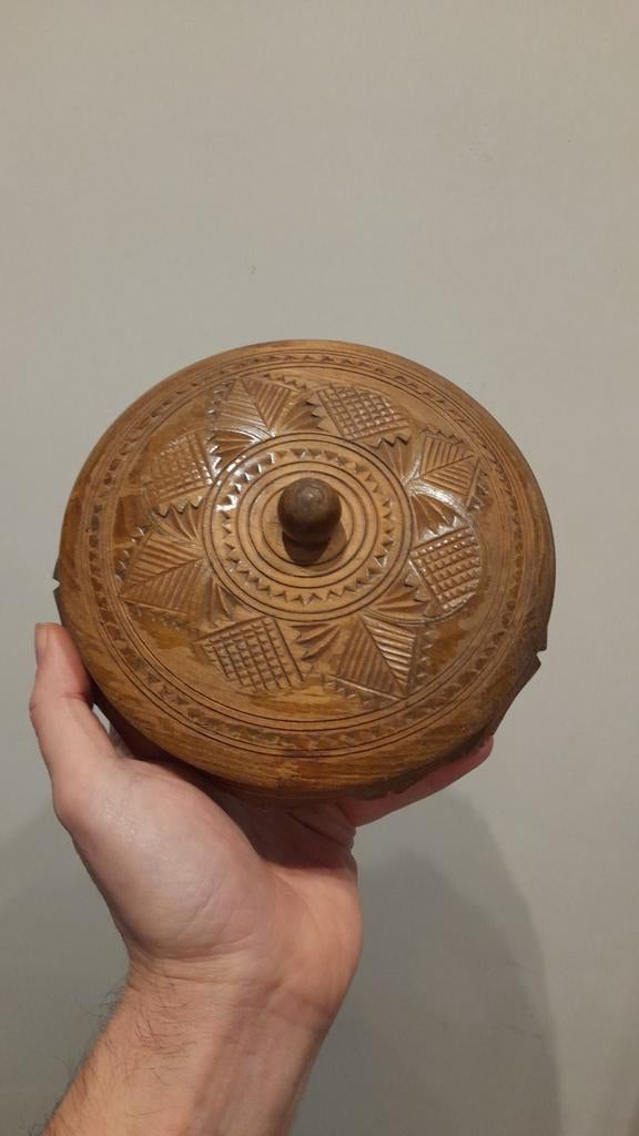 Boîte en bois, pot, bol, Enlèvement ou Envoi