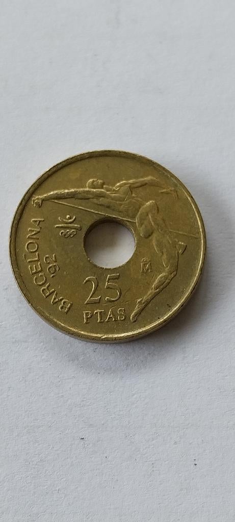 Spanje 25 pesetas 1991, Verzenden, Overige landen, Losse munt