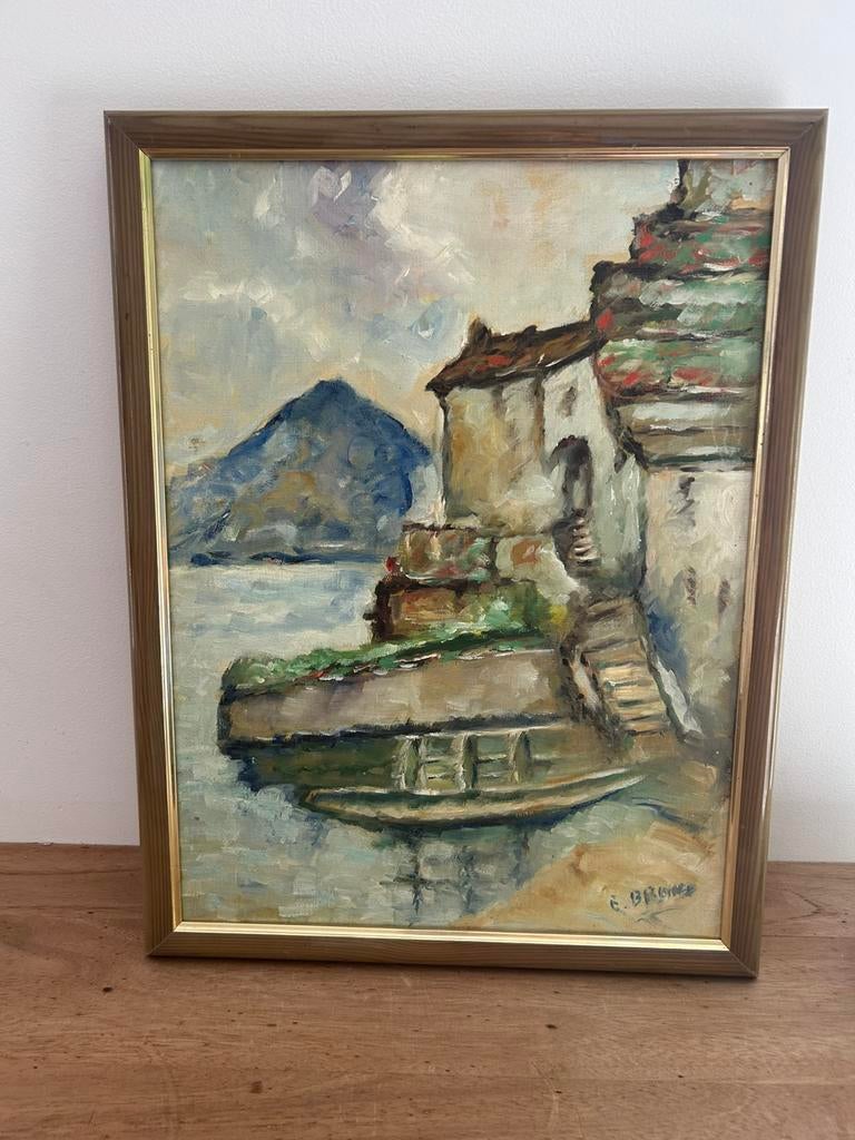 Peinture tableau 30/40cm signé, Enlèvement ou Envoi