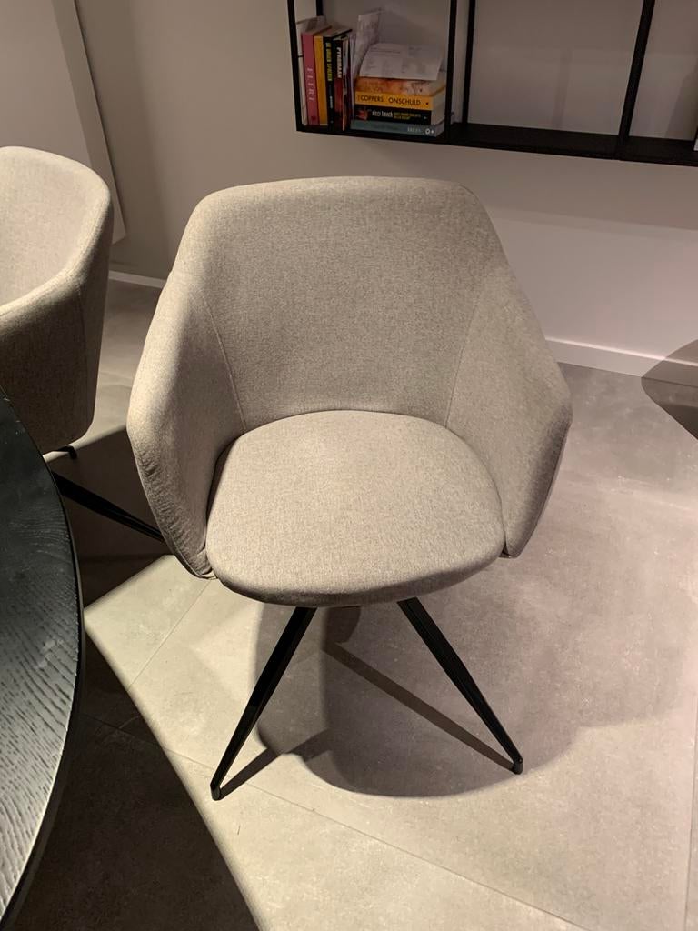 6 Grijze stoelen, Maison & Meubles, Chaises, Enlèvement, Comme neuf