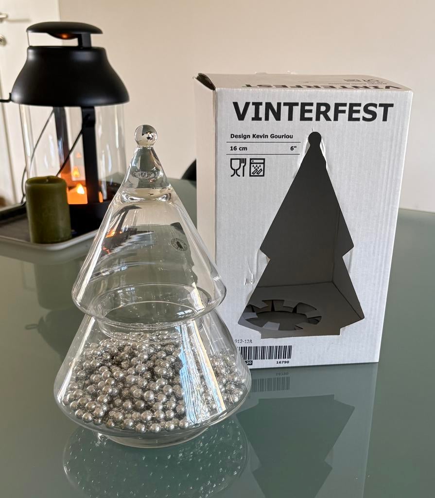 Glazen kerstboom Vinterfest 2019 IKEA, Diversen, Kerst, Ophalen, Zo goed als nieuw