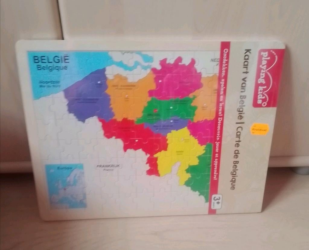 Puzzle - Carte de la Belgique (3+), Enlèvement ou Envoi, Neuf