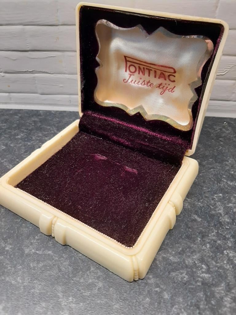 Art déco1930 coffret PONTIAC bakélite et velours pourpre, Enlèvement ou Envoi, Comme neuf