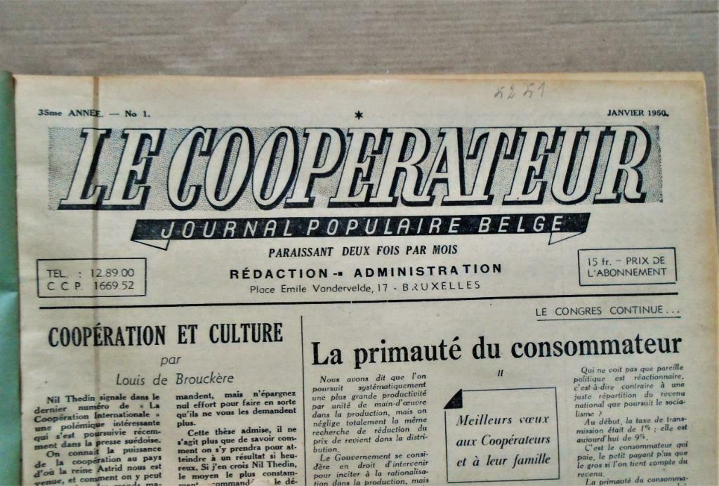 Le Coopérateur, Journal Populaire Belge - 1950 - Complet, Enlèvement ou Envoi, Utilisé, Journal