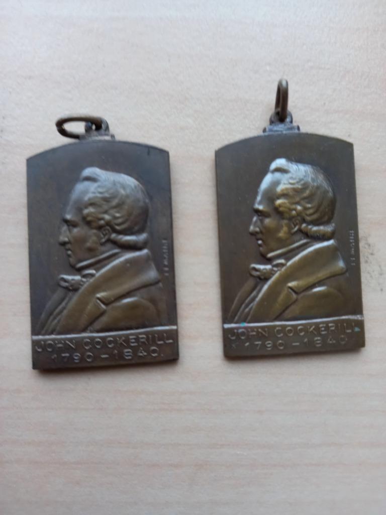 2 médailles john Cockerill anciennes, Ophalen of Verzenden