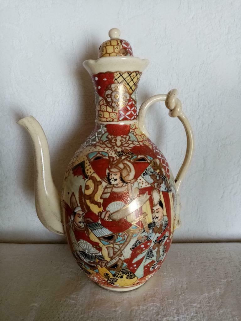 Théière Japonaise en céramique de Kyoto Satsuma année1900/20, Antiquités & Art, Enlèvement ou Envoi