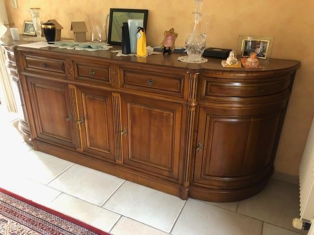 eetkamer kerselaar, Huis en Inrichting, Ophalen, Bruin, Zo goed als nieuw, Vijf, Zes of meer stoelen