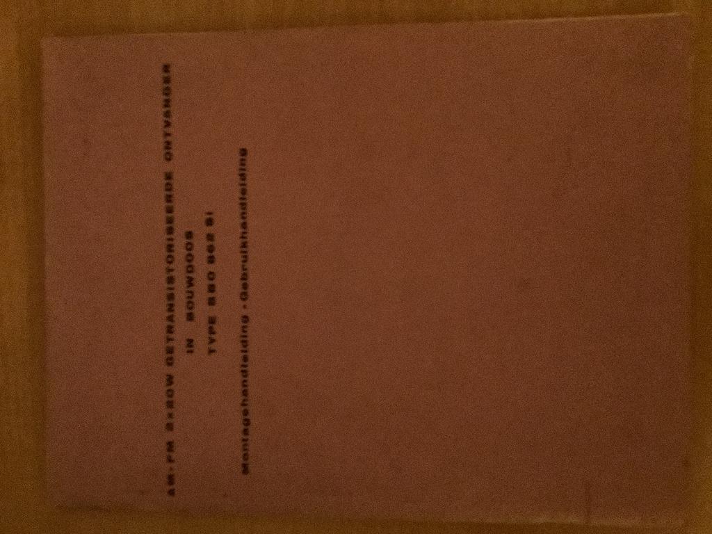 MBLE Polykit BBO 862 AM/FM ontvanger handleiding, Enlèvement, Récepteur