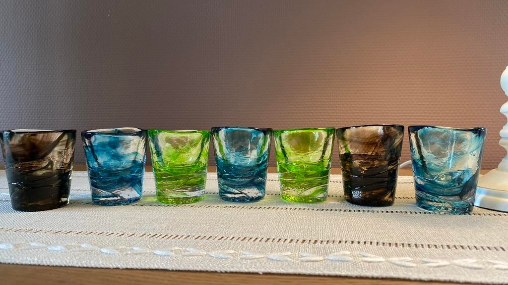 Kosta Boda UHV schotglaasjes 8,50 euro stuk, Enlèvement, Neuf