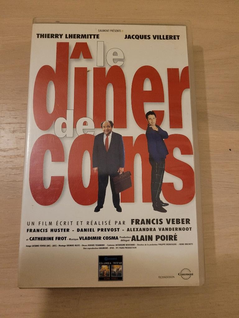 k7 vhs Le Dîner de cons, Enlèvement ou Envoi, Comme neuf, Comédie