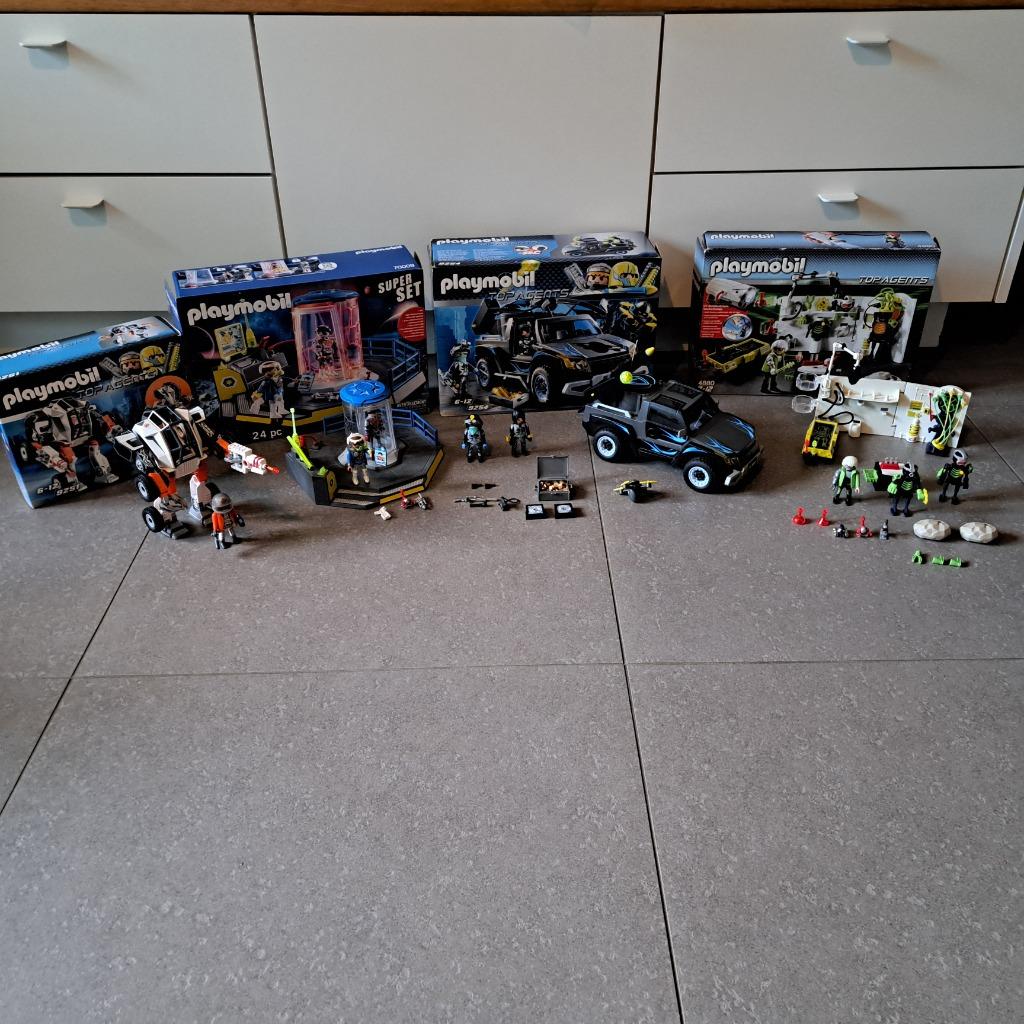 Playmobil - Top Agents lot (4 sets), Enlèvement, Utilisé