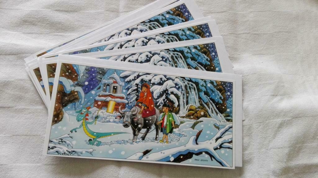 Paul Geerts 10 x kerstkaarten De Hemelboom, Verzamelen, Stripfiguren, Nieuw, Ophalen of Verzenden