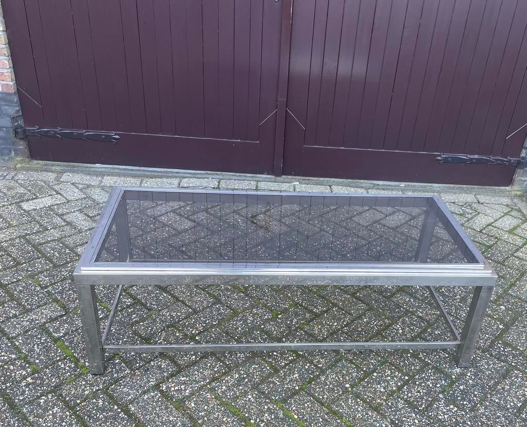 Vintage Belgo Chrom salontafel, Ophalen, Gebruikt
