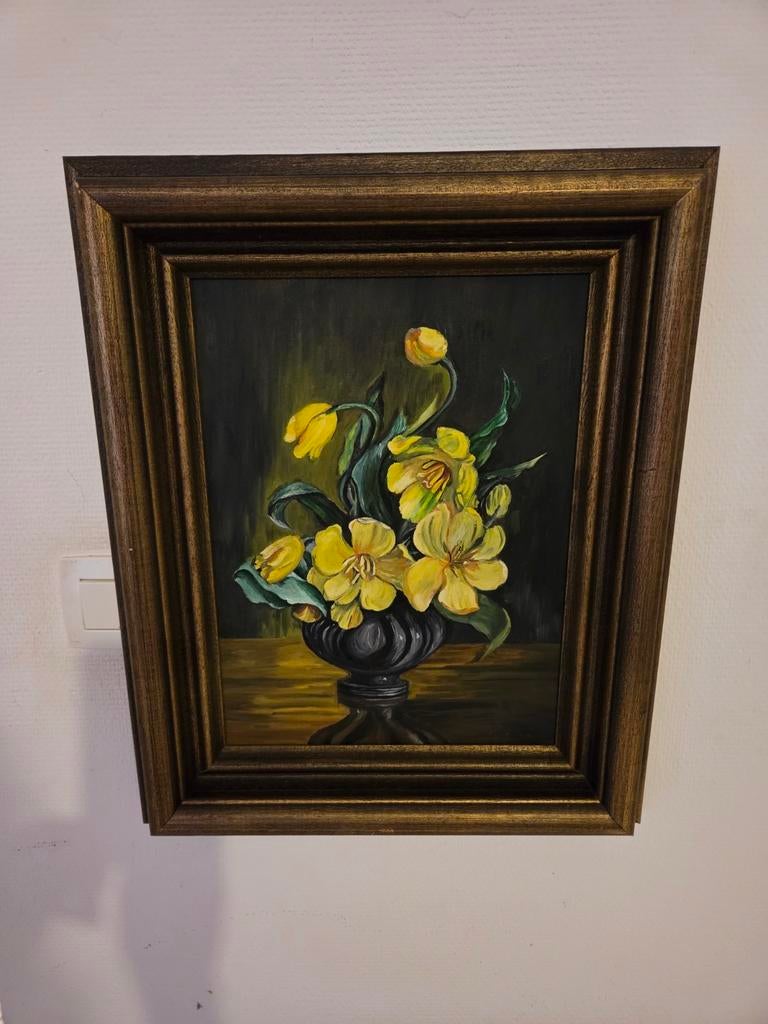 Olie op doek, De Weert., Ophalen of Verzenden