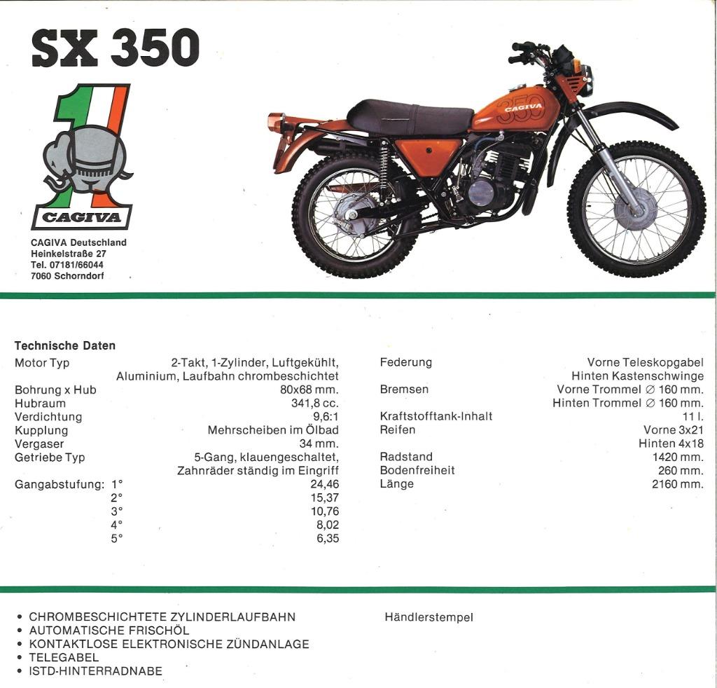 Cagiva motorbrochures jaren ‘80, Ophalen of Verzenden