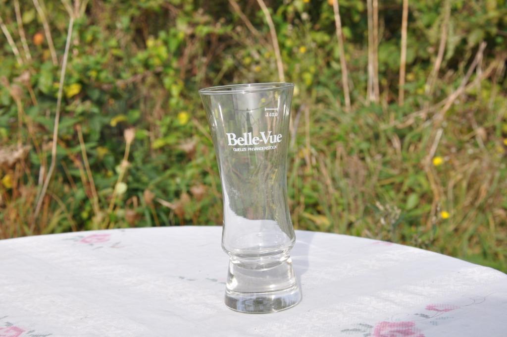 6 verres gueuze belle vue 25 cl, Enlèvement ou Envoi, Comme neuf, Verre ou Verres, Autres marques