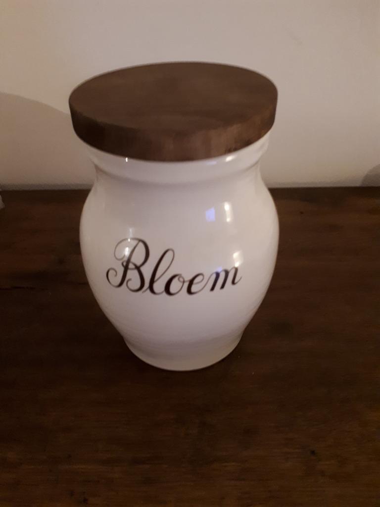 Vintage 70's Stenen pot Bloem, Ophalen of Verzenden, Zo goed als nieuw