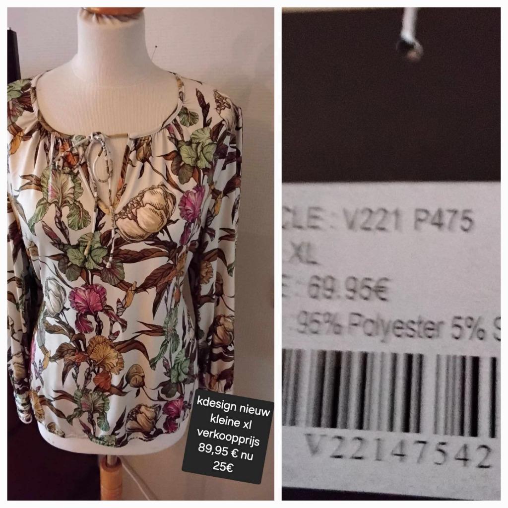 bloesje k-design, K-design, Bruin, Maat 46/48 (XL) of groter, Nieuw