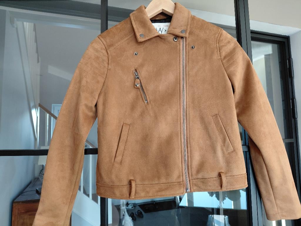 IKKS jack in suèdelook, Bruin, Ophalen of Verzenden, Zo goed als nieuw, Ikks