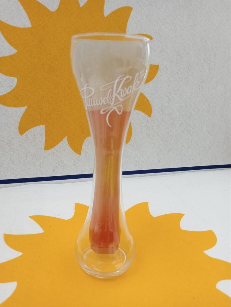 Glas kwak, kwakglas, zonder houder, platte bodem, Enlèvement ou Envoi, Comme neuf, Verre à bière