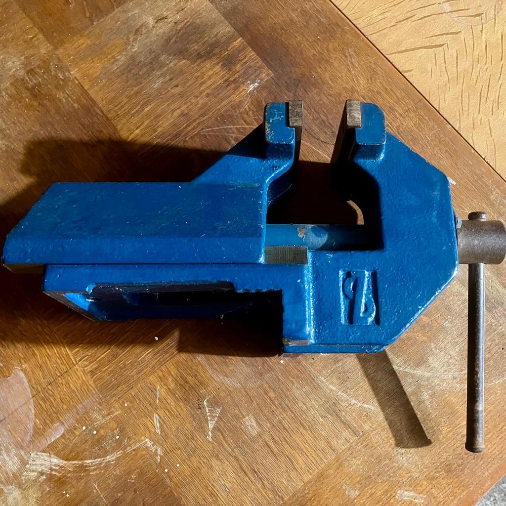 Bankschroef zwaar model, Doe-het-zelf en Bouw, Ophalen, Gebruikt, 70 tot 120 cm, Bankschroef