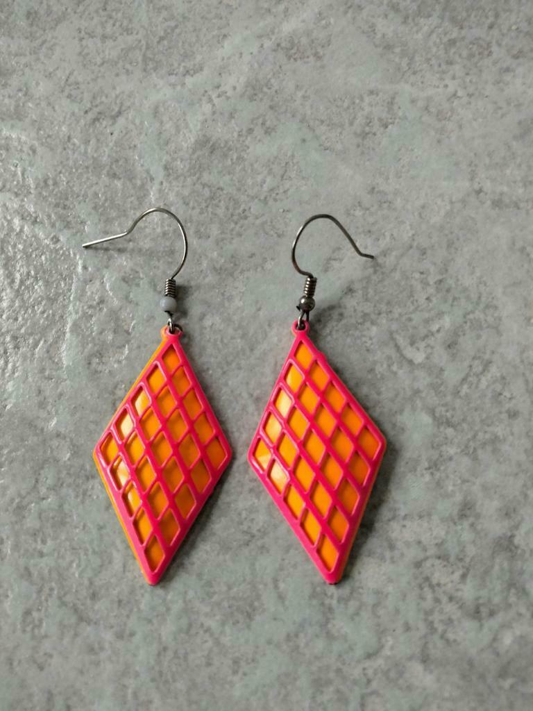 Mooie oorbellen, Bijoux, Sacs & Beauté, Boucles d'oreilles, Enlèvement ou Envoi, Neuf, Orange