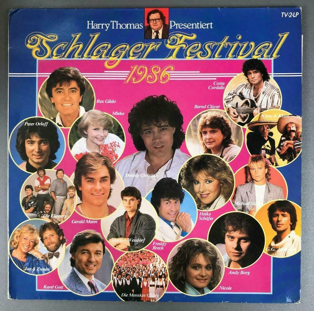 Vinyle de Schlager Festival 1986 (2 x 33 Tours), Ophalen of Verzenden, Gebruikt