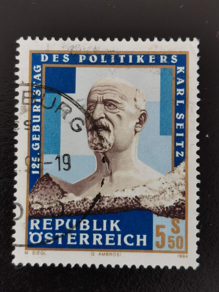 Oostenrijk 1994 - politicus, Ophalen of Verzenden, Gestempeld